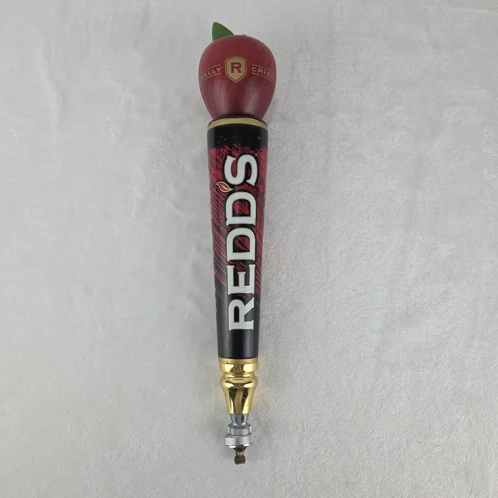 Vintage Redd's Apple Ale Beer Tap Handle Red Apple Draft Tap Knob Man Cave 13
